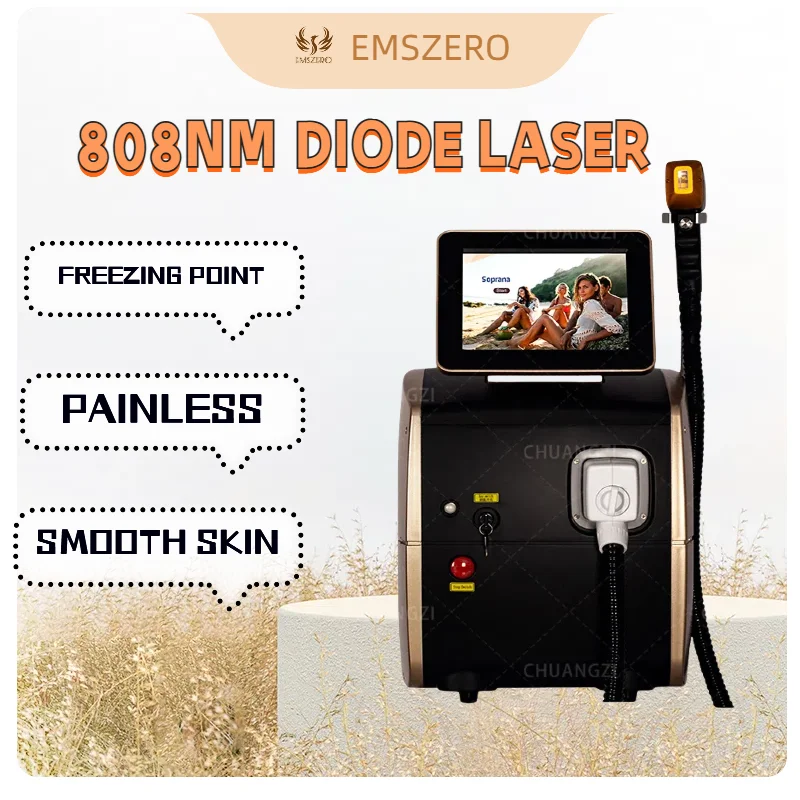 

Diode Laser Hair Removal Machine Multi Wavelengths Painless Permanent Laser Hair Removal Device Alexandrit Laser 4000Ww
