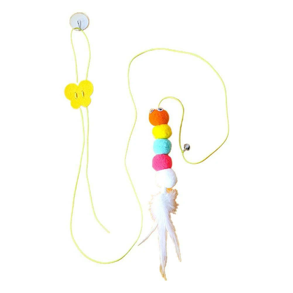 The new swing hanging door toy felt contains catnip self-hitting hanging cat teasing toy