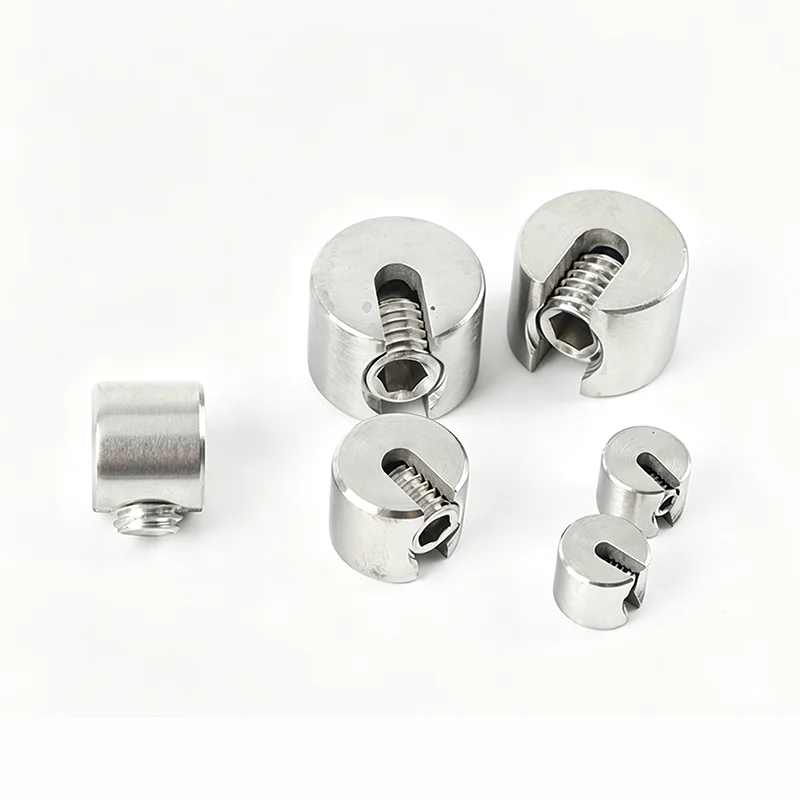316 Stainles Steel Straight Slot Wire Rope Clamp Reinforced Single Groove Cable Clip 2mm 3mm 4 5 6mm Steel Cable Fixing Ferrule