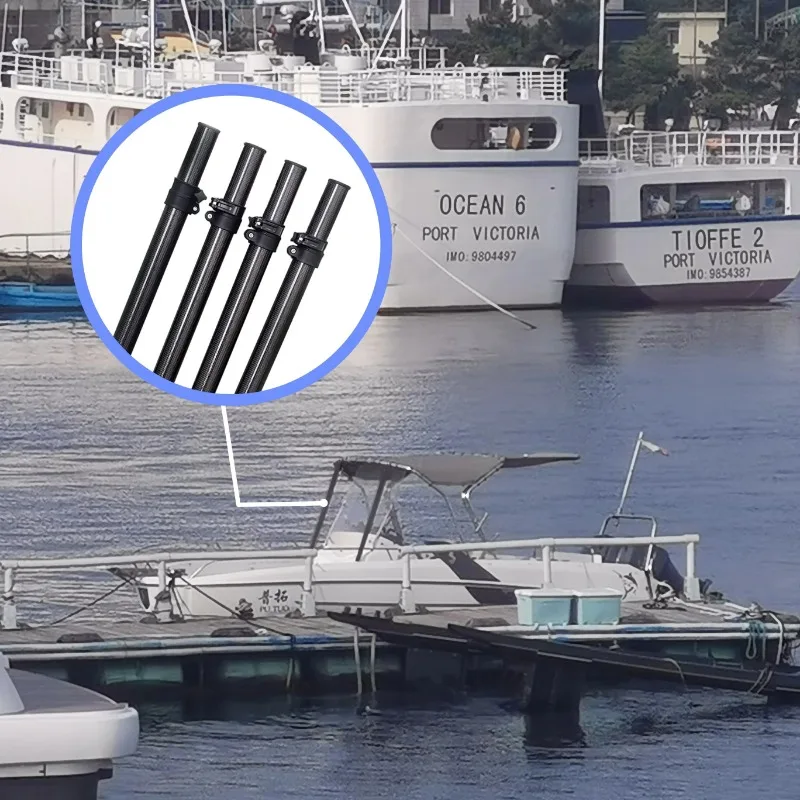Yacht and Boat Using Custom High Strength Telescoping Carbon Fiber Awning Pole