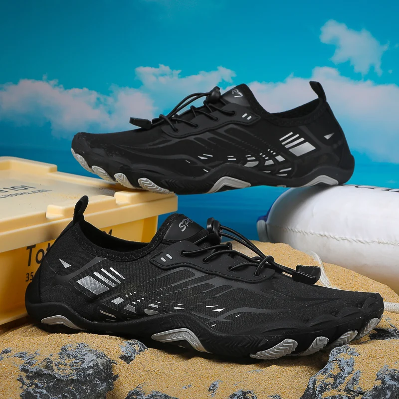 Summer Men's Wide Minimalist Barefoot Breathable Mesh Men Wide-toed Shoes Flats Soft Zero Drop Sole Wider Toe Sneakes Plus Size