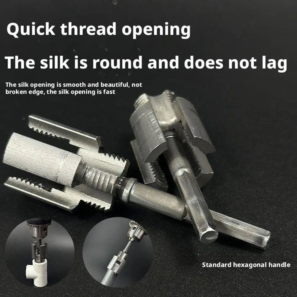 

Integrated Internal and External Thread Pipe Threading Tool for 1/2-inch PPR Pipes with Taps and Dies for Thread Cutting