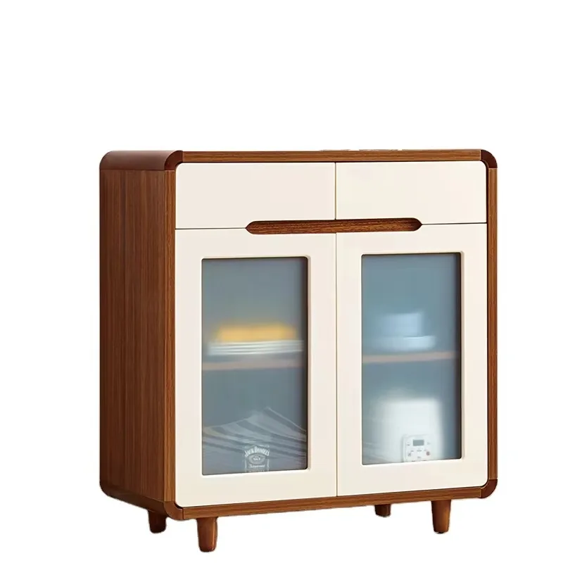 إنتاج خزانة جانبية لغرفة الطعام الطبيعية العمودية في غرفة المعيشة الحديثة #2