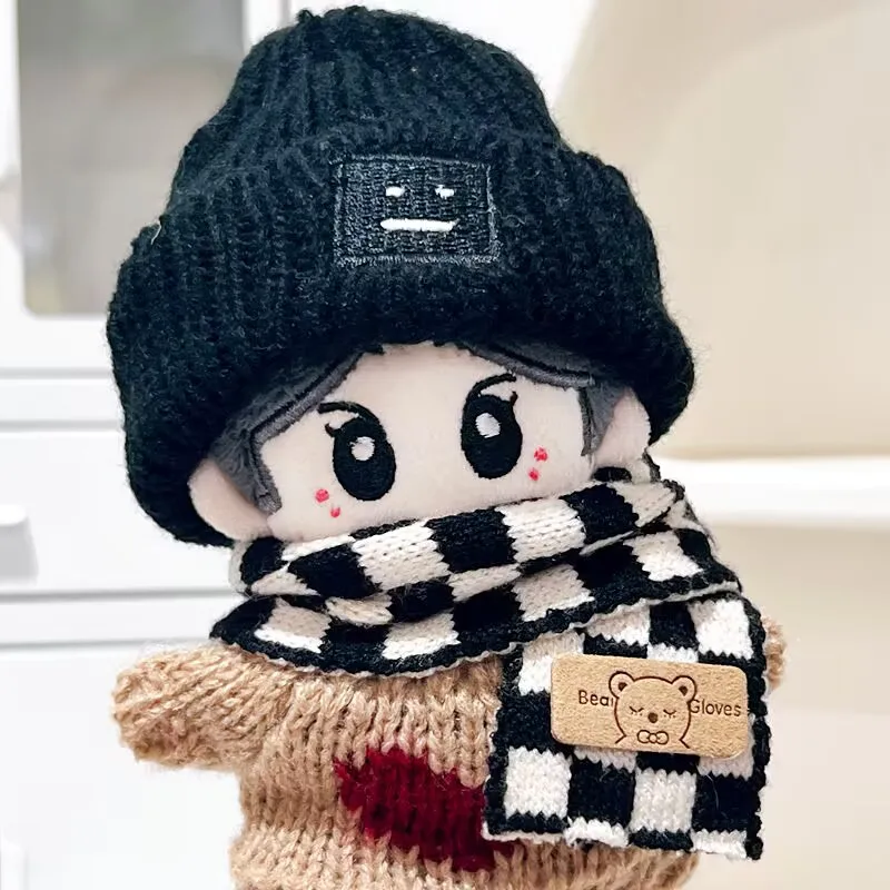 เสื้อผ้าเด็กน่ารัก 10 ซม. ชุดเสื้อกันหนาวฤดูใบไม้ร่วง ผ้าพันคอ ตุ๊กตา ปลาดาว จี้ตุ๊กตาผ้าฝ้าย อุปกรณ์แต่งตัว