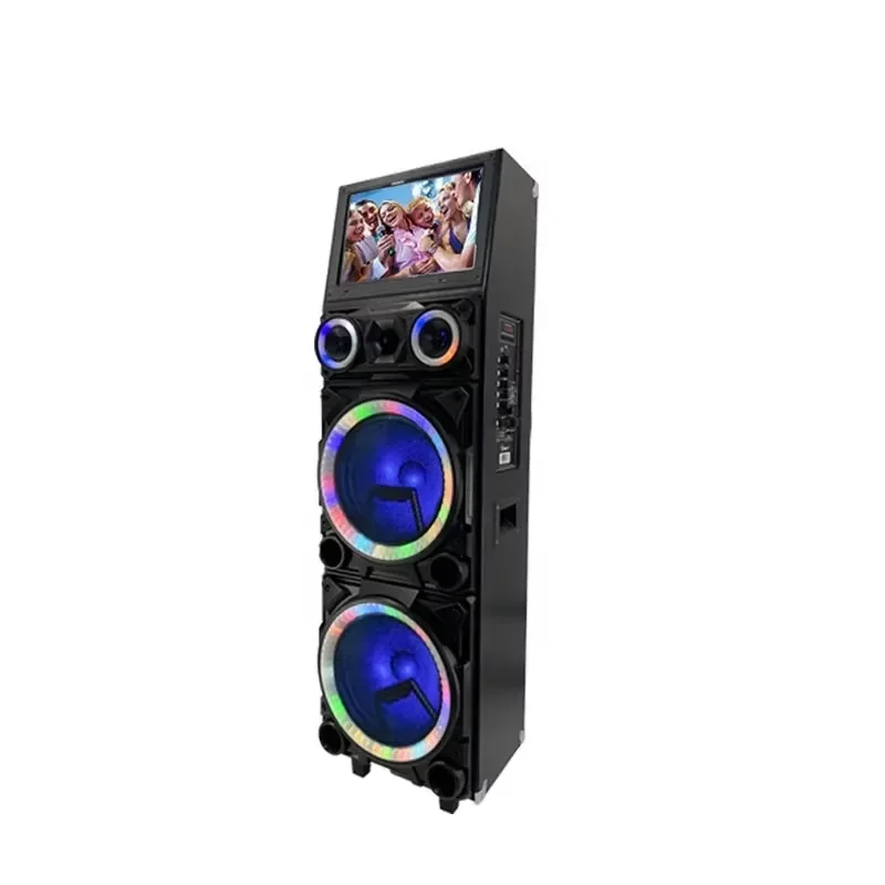 for Portable New 40w Karaoke Player Speaker Home Party Machine Player Karaoke System With 15.4 Inch Touch Screen Speakers