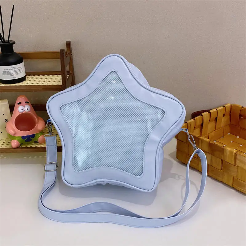Süße Kawaii Ita Tasche Original Anime Fünfzackiger Stern Zweidimensionale Umhängetasche Street Fashion Ulzzang Schulter für Mädchen – Detail 14