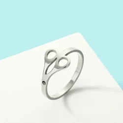 Todorova Creative Stainless Steel Scissors Thumb Ring For Female Male Friendship Finger Jewelry Engagement Wedding Party Gift