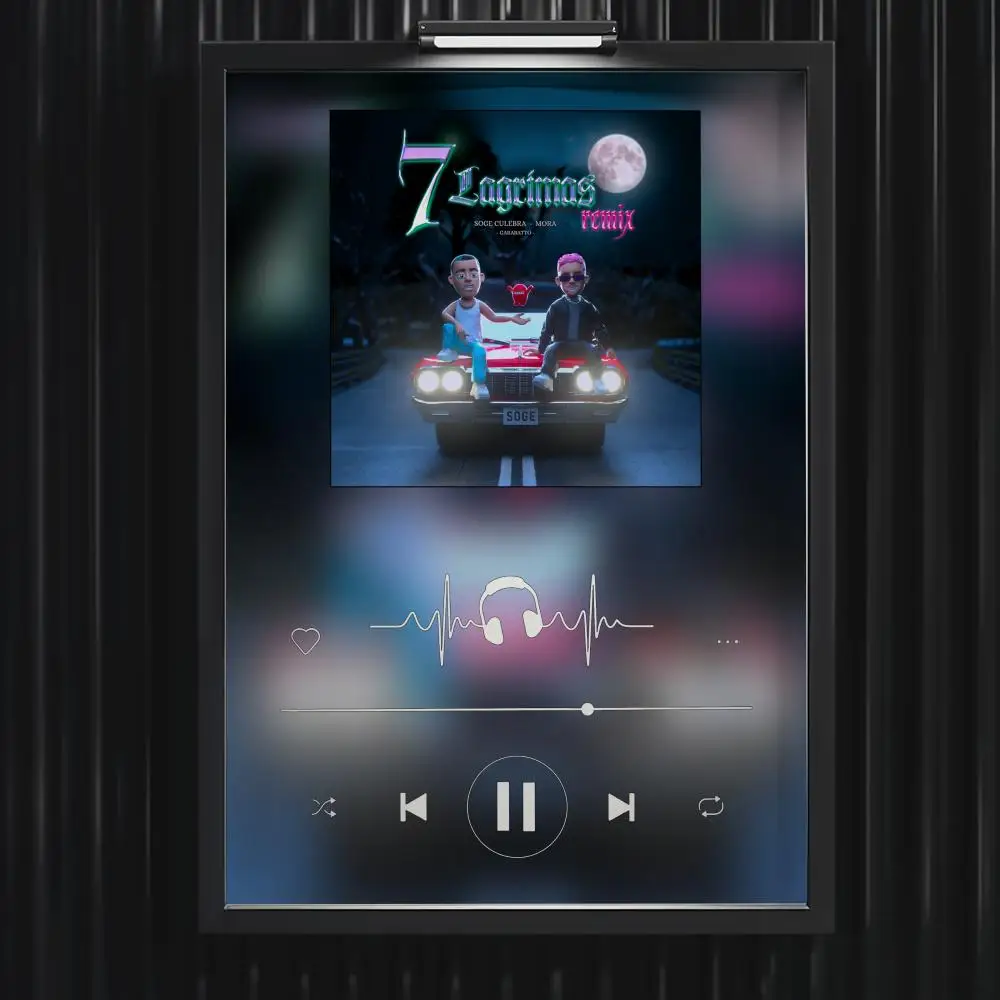 S-Soge C-Culebra المشارك الموسيقى الساخن ألبوم المشارك ستار الهيب هوب غرفة المعيشة قماش اللوحة الفن ديكور جدران المنزل الصورة