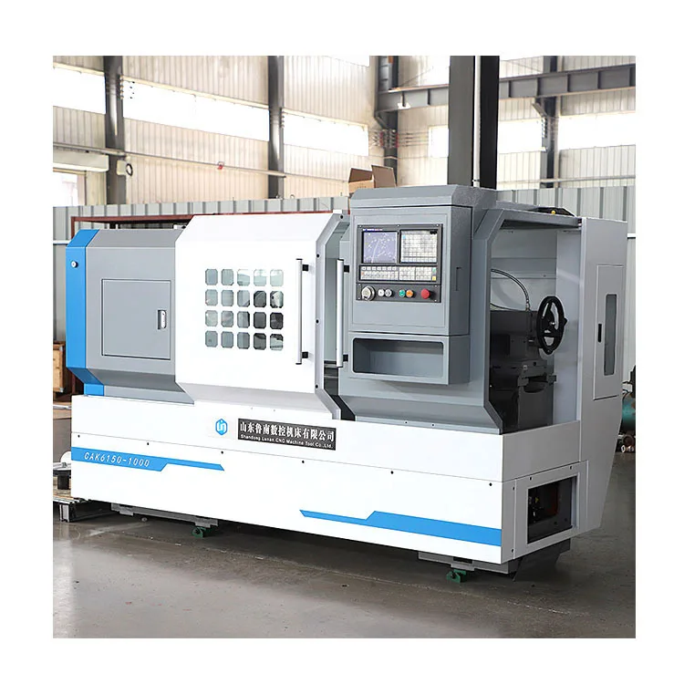 China New Automatic CK6150 Horizontal Flat Bed CNC Lathe Hine With 400Mm Width Guideway