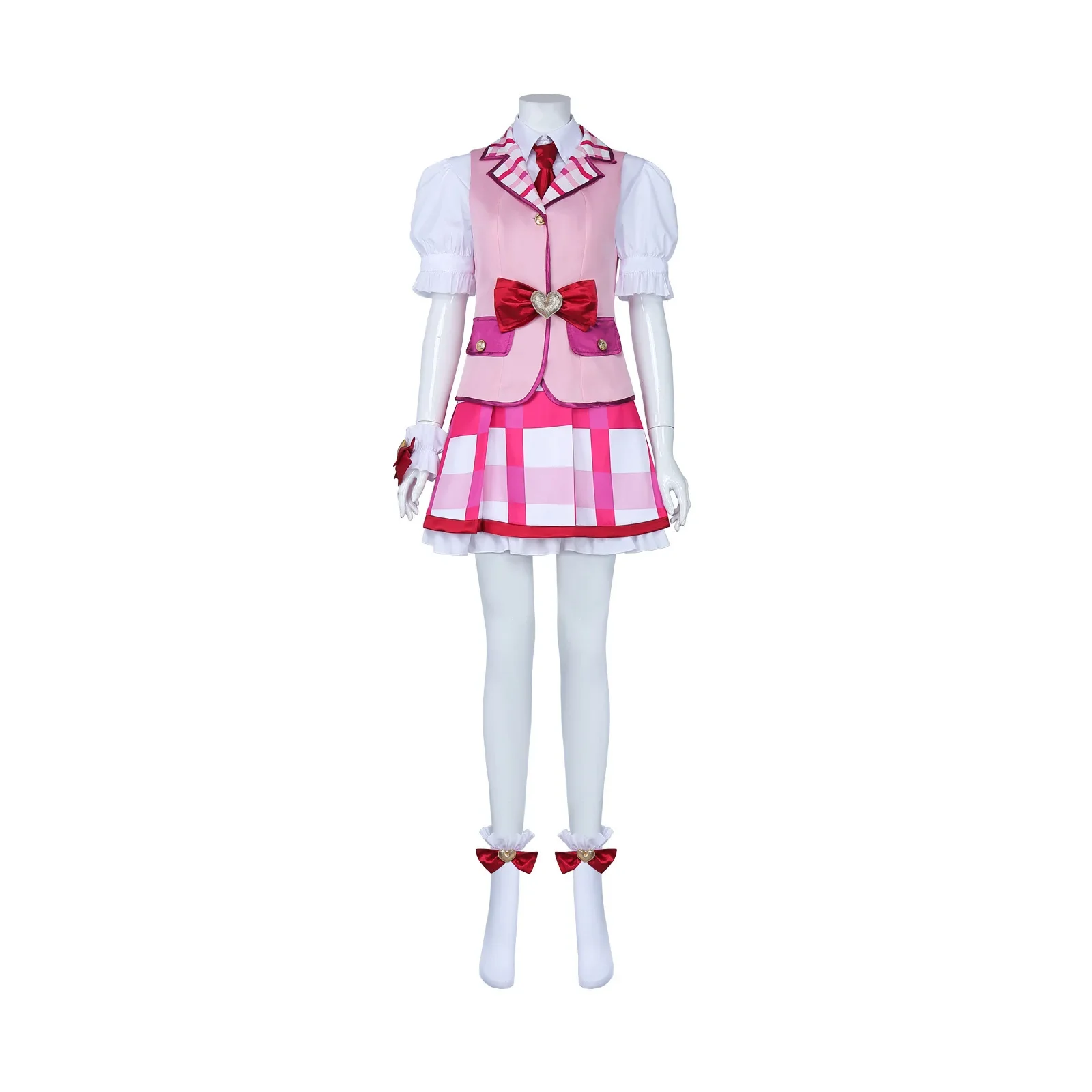 Anime Aikatsu Cosplay Hoshimiya Ichigo Cosplay Costume Pink Lolite Dress Hoshimiya Ichigo Women Halloween Christmas Uniform Suit