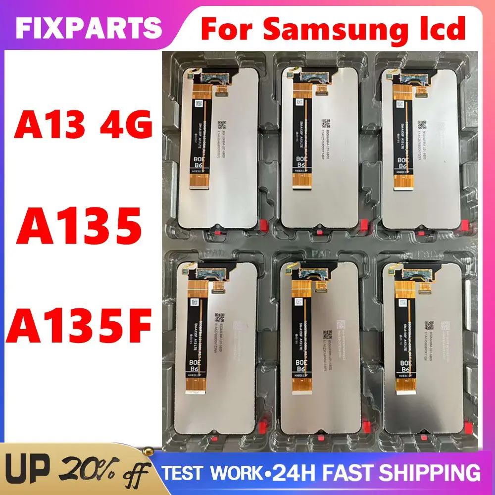 

Tested For Samsung A13 4G LCD Display Touch Screen Digitizer For Samsung A13 4G A135 A135F A135B LCD