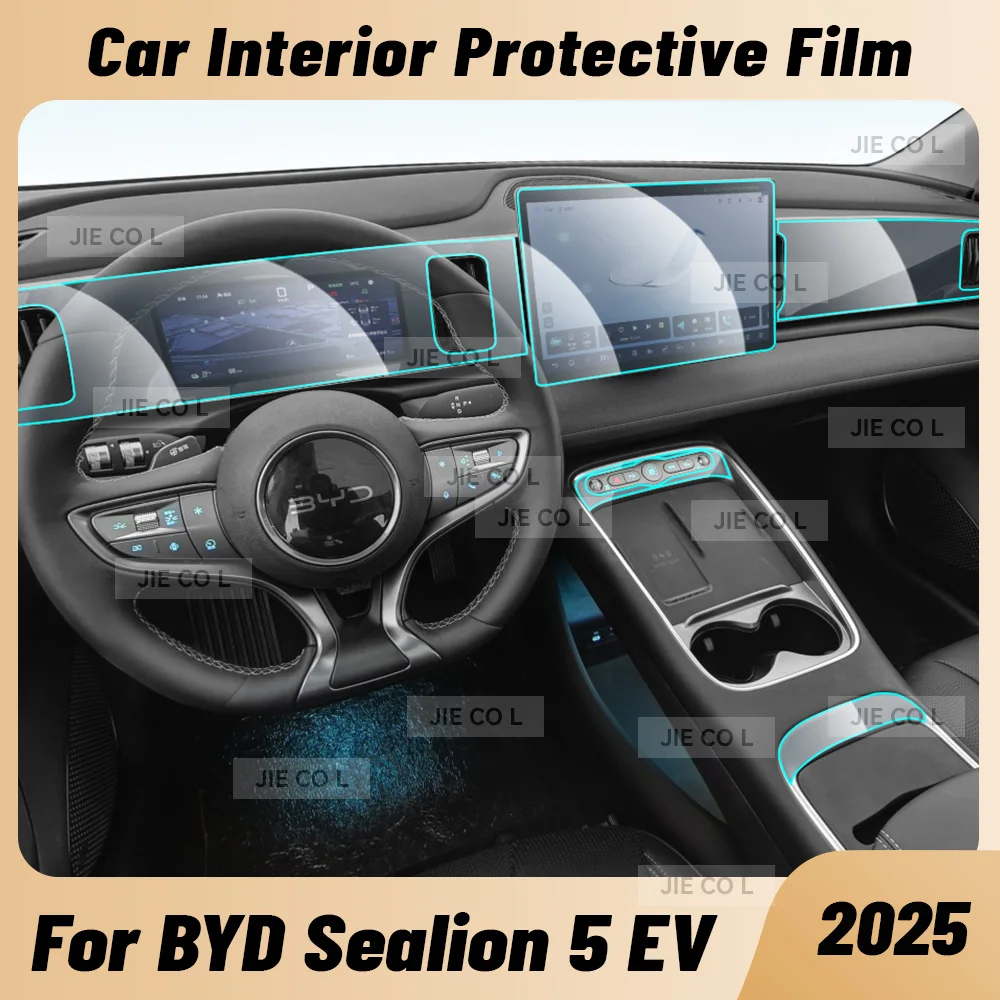 

Anti-scratch Car Interior Center Console Media Dashboard Navigation TPU Protector Film For BYD SEALION 5 EV 2025 Accessories