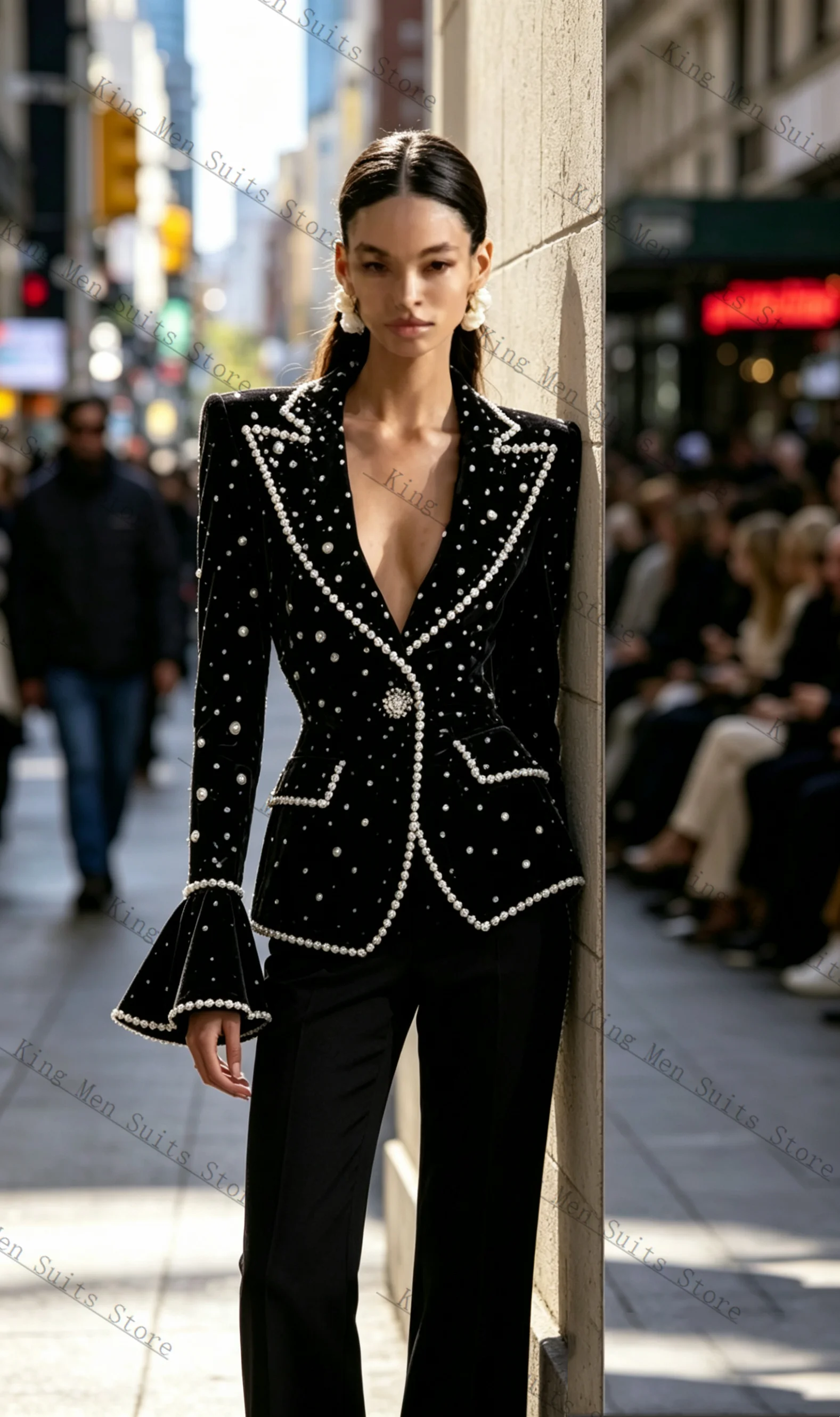 Parels Zwart Formele Vrouwen P - Women Formal Wear Blazer Set recensie en prijs