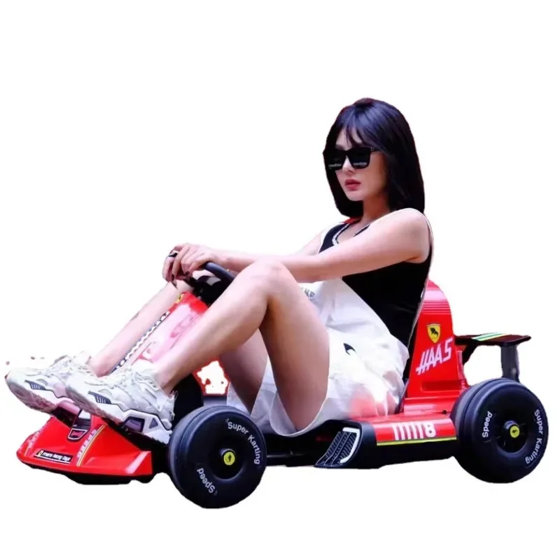 Children's electric kart, male and female baby charging, children's toy car can seat adults