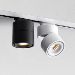 Led Track Light Set Home Spotlight Fixture COB Ceiling Track Lighting System 220V Rail Spot Light Led 7/10/12/15W  For Clothing