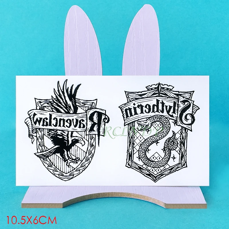 Waterproof Temporary Tattoo sticker movie School badge fake tatto flash tatoo for men women