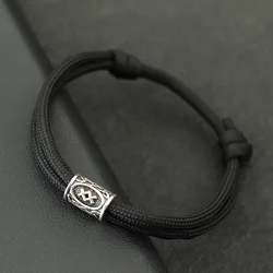 Simple Style Men Viking Characters Bracelet Handmade Adjustable Paracord Braslet Leisure Pulseira Beach Surfer Nautical Braclet