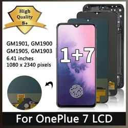 원플러스 7 용 AMOLED LCD 디스플레이 터치 스크린 디지타이저 어셈블리, 원플러스 7, M1900, GM1901, GM1903, GM1905, 6.41 인치, 신제품