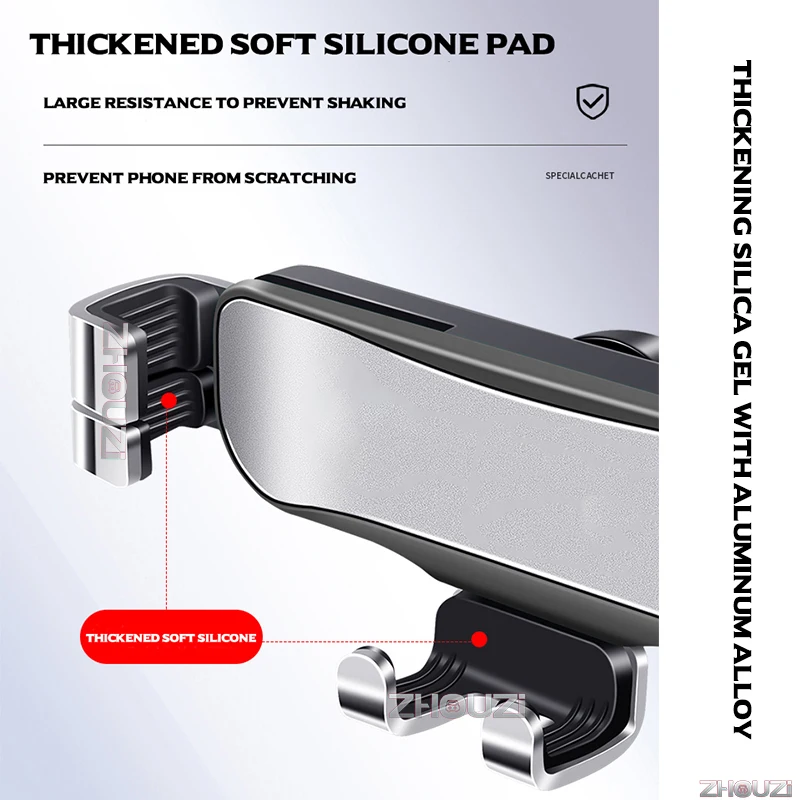 Car Mobile Phone Holder For Audi A6 C8 4A2 4A5 4GH 4GJ 2012-2022 Air Vent Mounts Stand Gravity Navigation Bracket Accessories