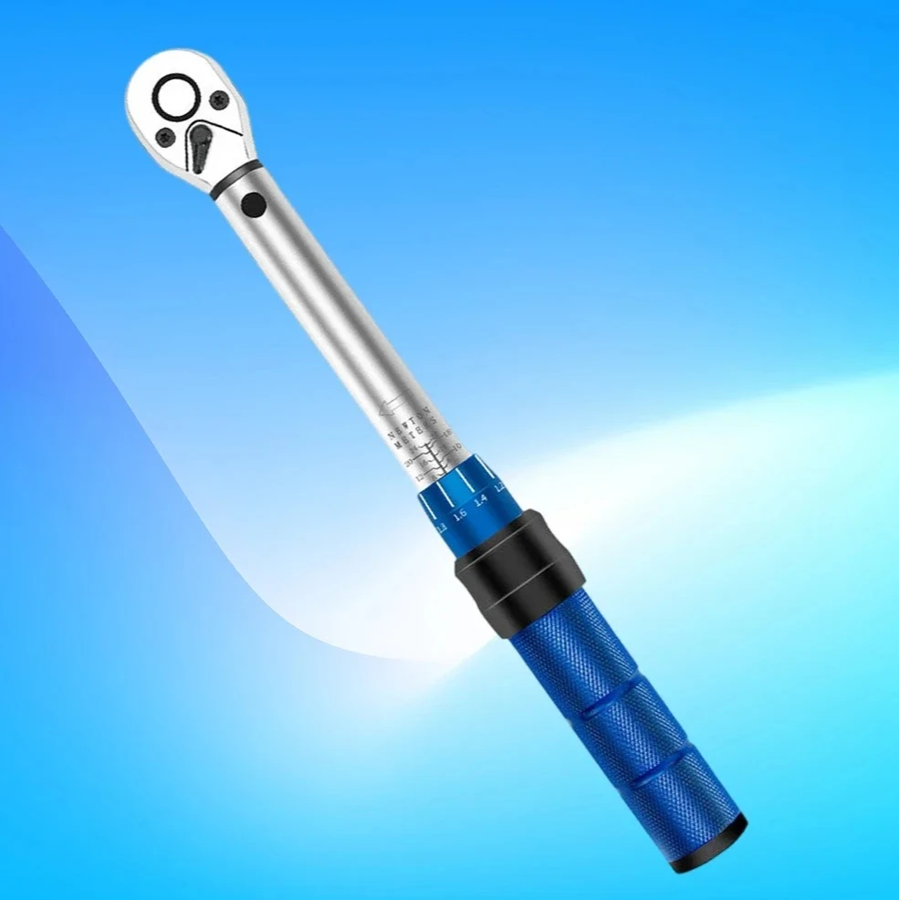 1/4" 2-24Nm Dual Direction Bike Allen Key Tool Socket Preset Type Spanner Pro Repair Tool Kit Bicycle Torque Wrench Set