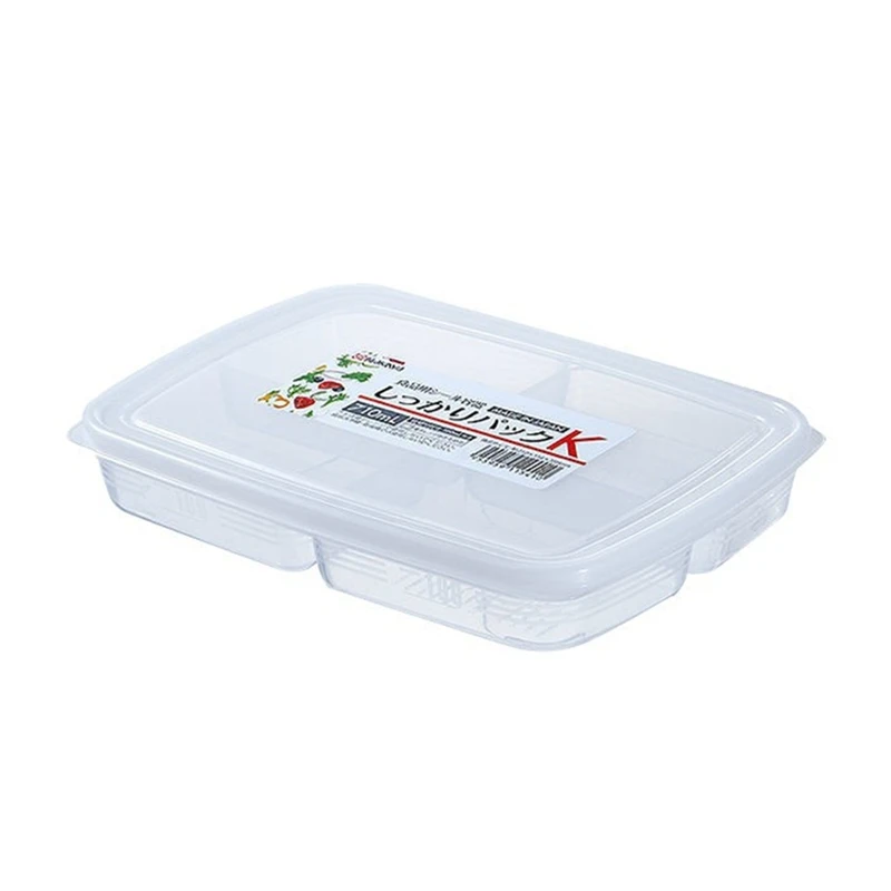 

2Pcs Refrigerator Storage Box Freeze Meat Compartment Food Sub-Packed Egg Storage Box Refrigerator