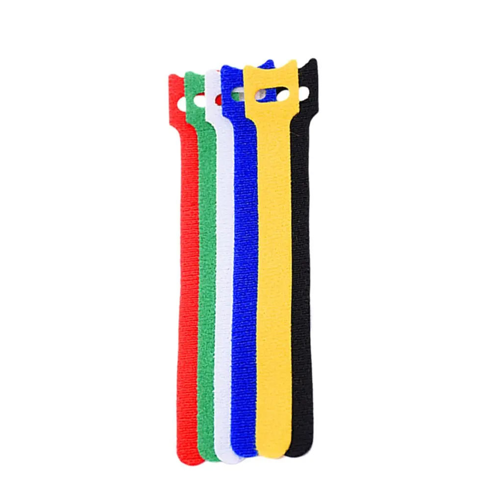 Fascette per cavi rilasciabili da 50 pezzi/100 pezzi fascette per cavi riutilizzabili in plastica colorata fascette per fascette in Nylon con avvolgimento ad anello fascette per cavi di tipo T