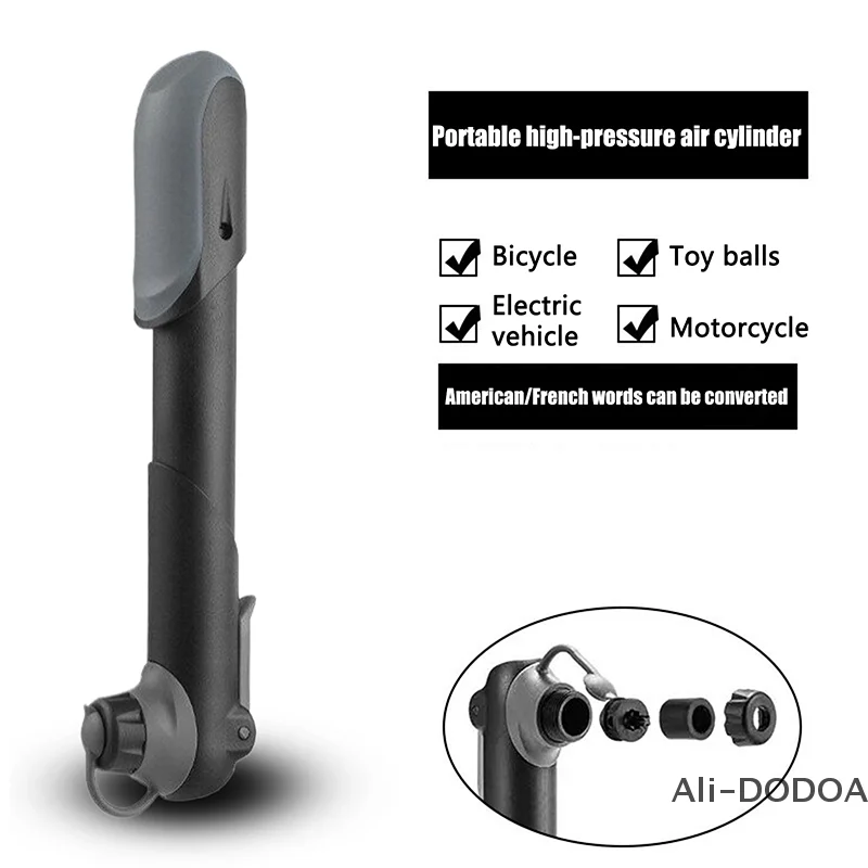 

Bicycle Pump Mini Portable Hand Tire Tube Inflator Plastic Bike Air Shock Pump Schrader Presta Valve