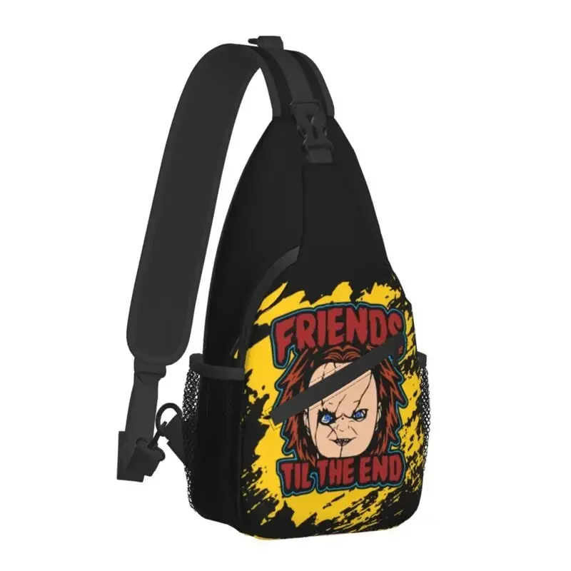 Cool Chucky Child's Play Sling Bag for Travel Hiking Men's Horror The Killer Doll Chest Crossbody Backpack Shoulder Daypack