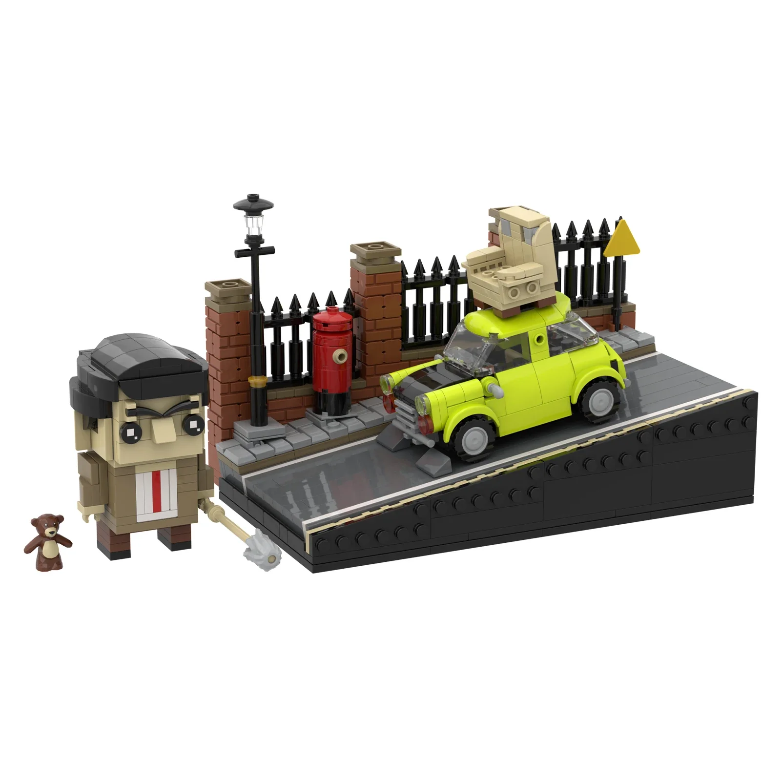 

MOC Mr. Beaned Bricks Movie Mr. Beaned Funny Agent Action Figures Building Blocks Model Assembly Toys Kids DIY Birthday Gifts