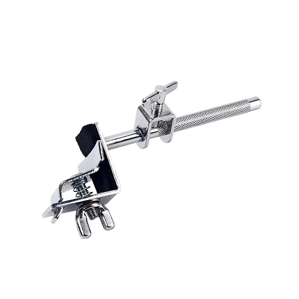 

Drum Cowbell Holder Clamp Metal Percussion Musical Instrument Clip Replaceable Hardware Repairing Part Accessories