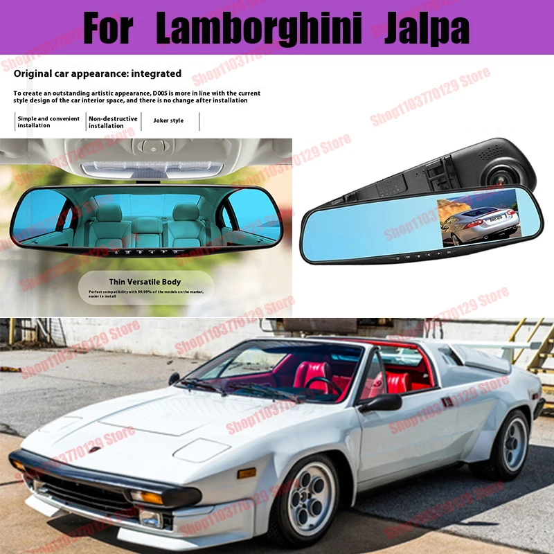 For Lamborghini Jalpa High definition dual lens driving recorder with front and rear dual recording reverse images Car dvr