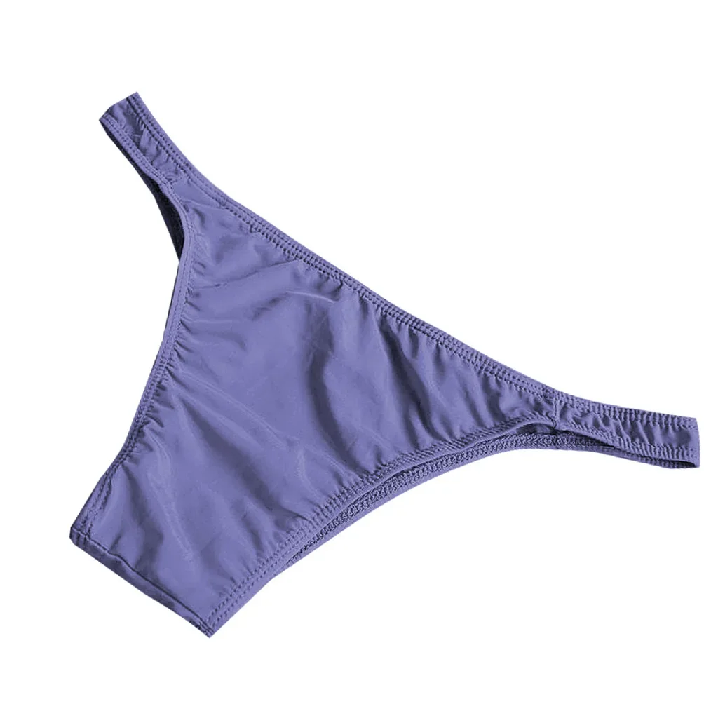 

Летняя мужская танга из ледяного шелка, эластичные гладкие быстросохнущие манкини для геев, сексуальные короткие прозрачные удобные трусы с низкой посадкой Homme