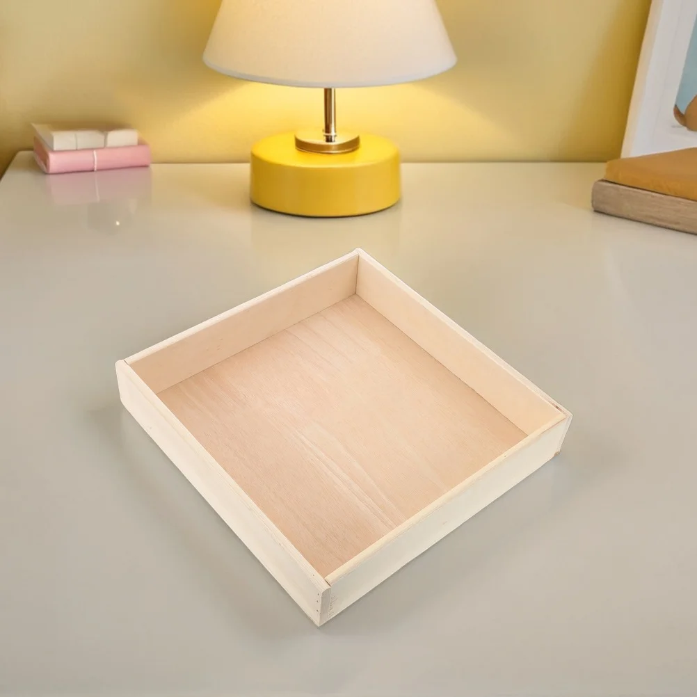 Houten zandspeelbak voor kinderen Zandbak voor peuters Vierkant ontwerp Montessori zandbak voor gebruik binnen en buiten - Zandbak voor kinderen