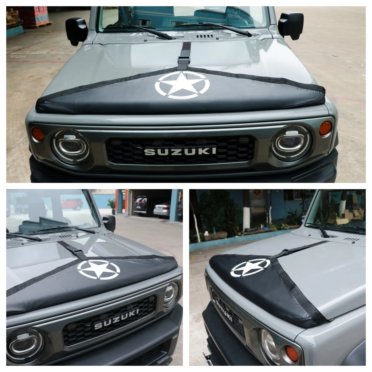 

Защитная накладка на капот JMN019 с пентаграммой для Suzuki Jimny 2019+ JB64/JB74