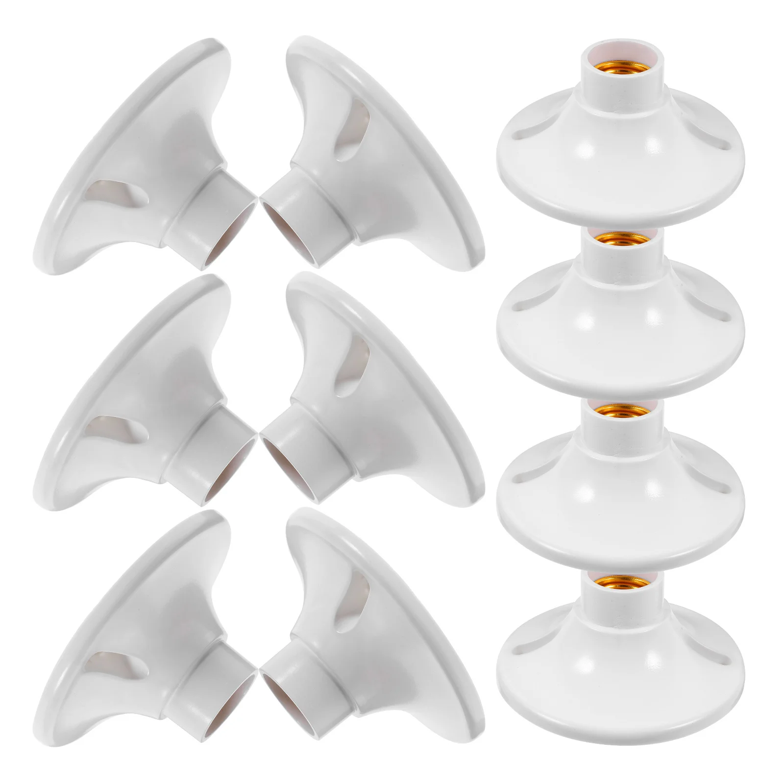 

10Pcs E27 Light Socket Base Bulb Holder Replacement Lamp Parts for Making Lamps with Enhanced Safety Feature E27 Socket