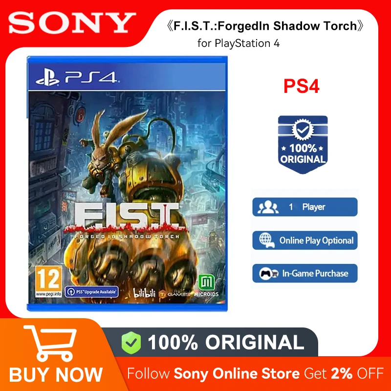 

Sony PlayStation 4 F.I.S.T.: Forged In Shadow Torch PS 4 Game Disk F.I.S.T. Forged In Shadow Torch for Platform PlayStation4 PS4