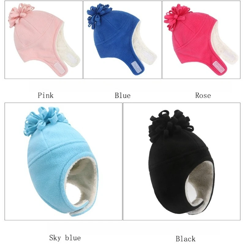 

Baby Winter Hat with Ear Flaps - Soft Fleece Infant Toddler Beanie, Warm Boys Girls Cap