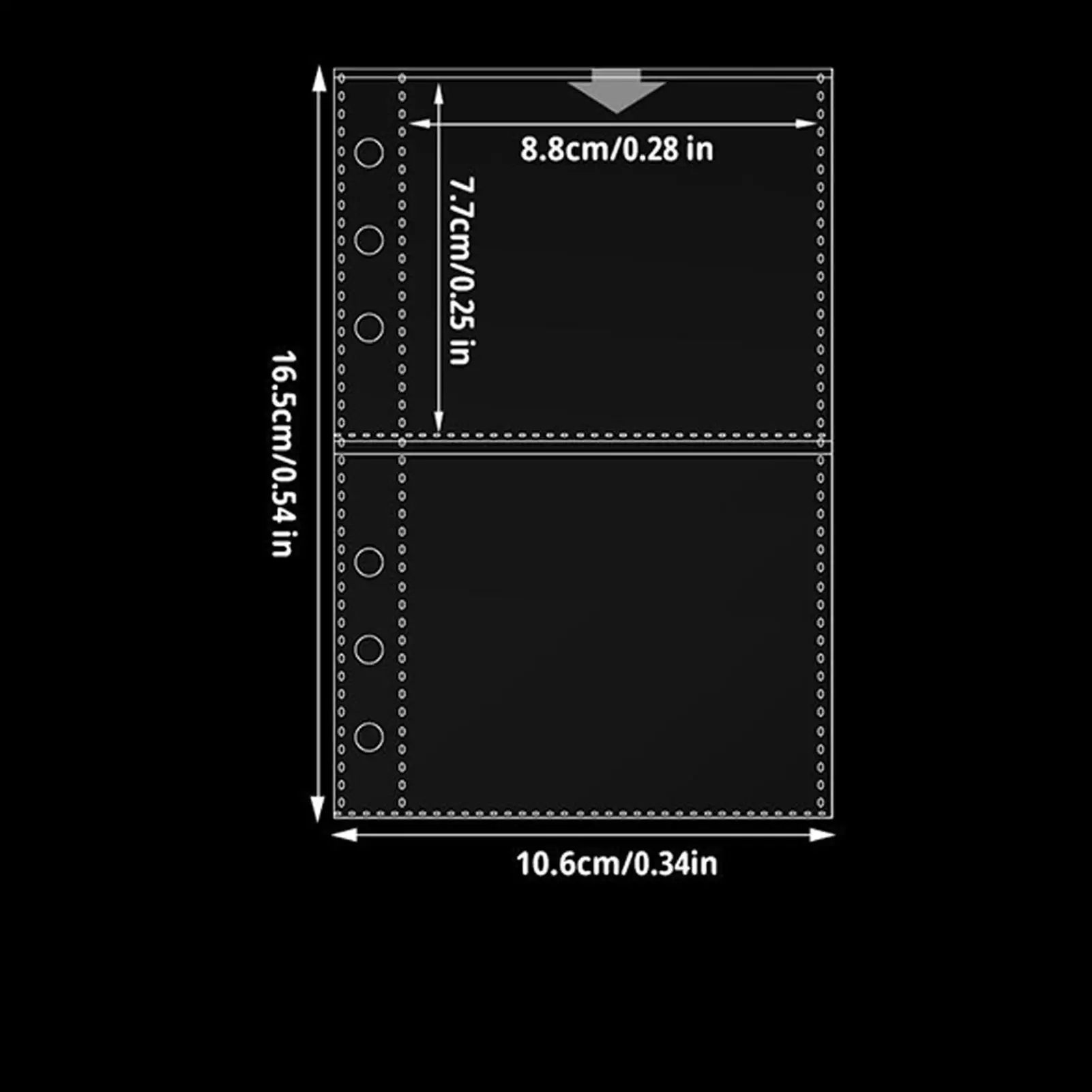 A6 Binder Inserts 10 Pieces A6 Binder Clear Refill Card Sleeves Top Loading Protectors For Cash Organizer Business Card Tracker