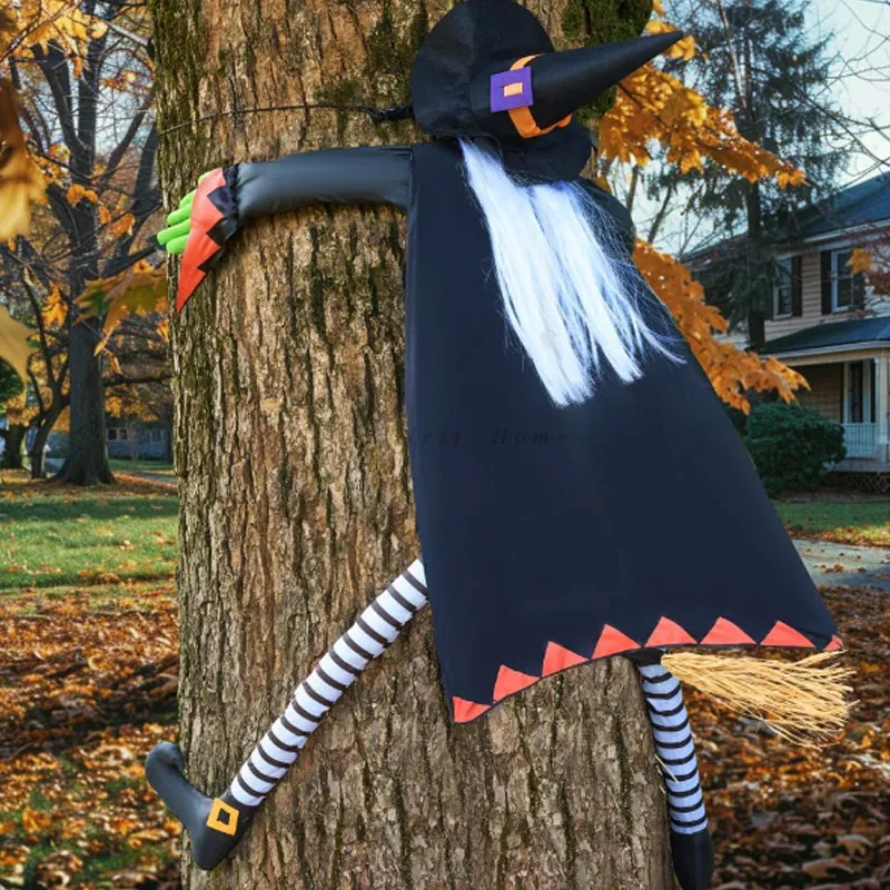 For Tree Climbing Witch Theme Amusement Park Outdoor Tree Hugging Witch Atmosphere Decoration Pendant