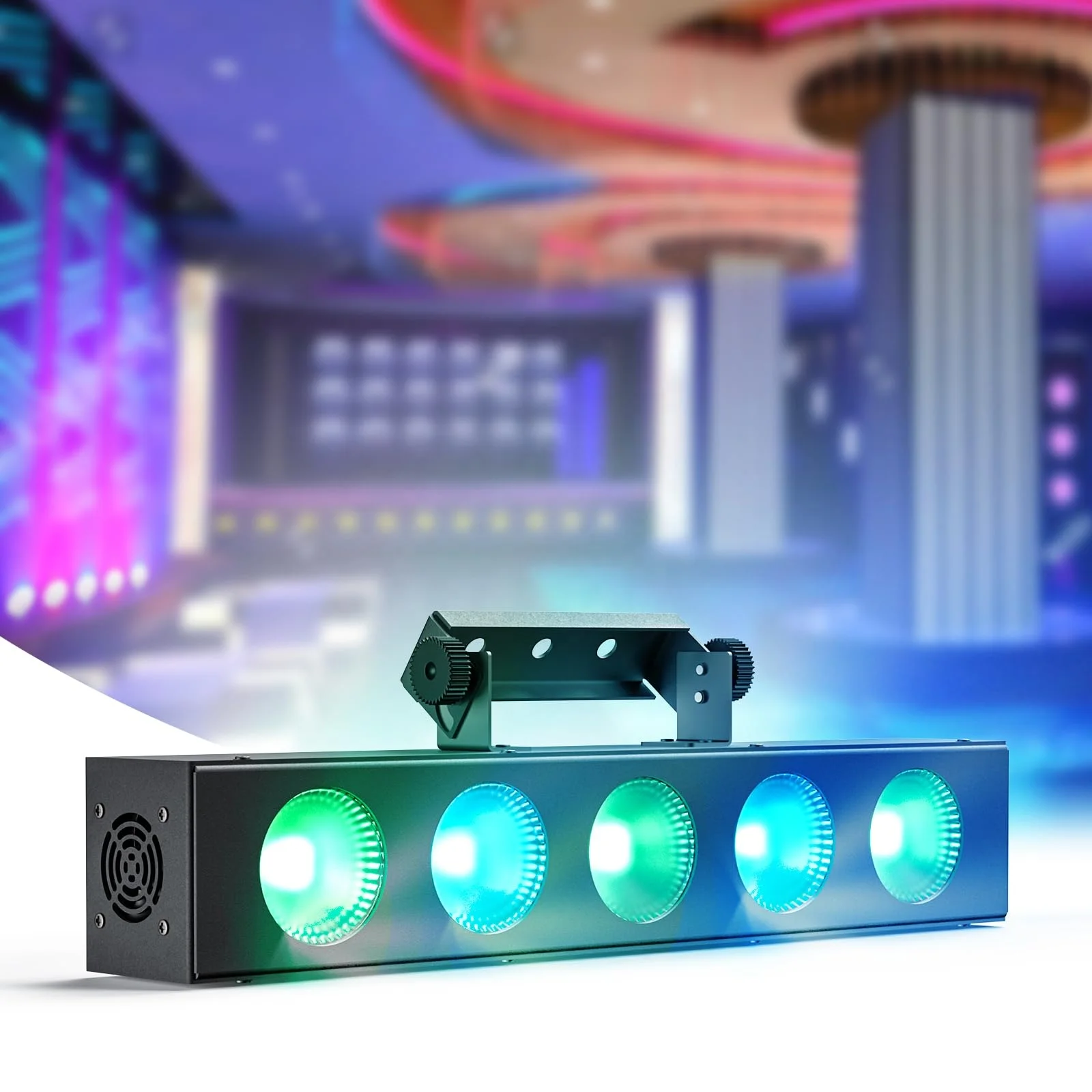 

50W RGBW DMX LED Stage Wash Light Bar Party Wedding Live Show Stage Lighting 4 In1 COB DJ Light with Sound Activated