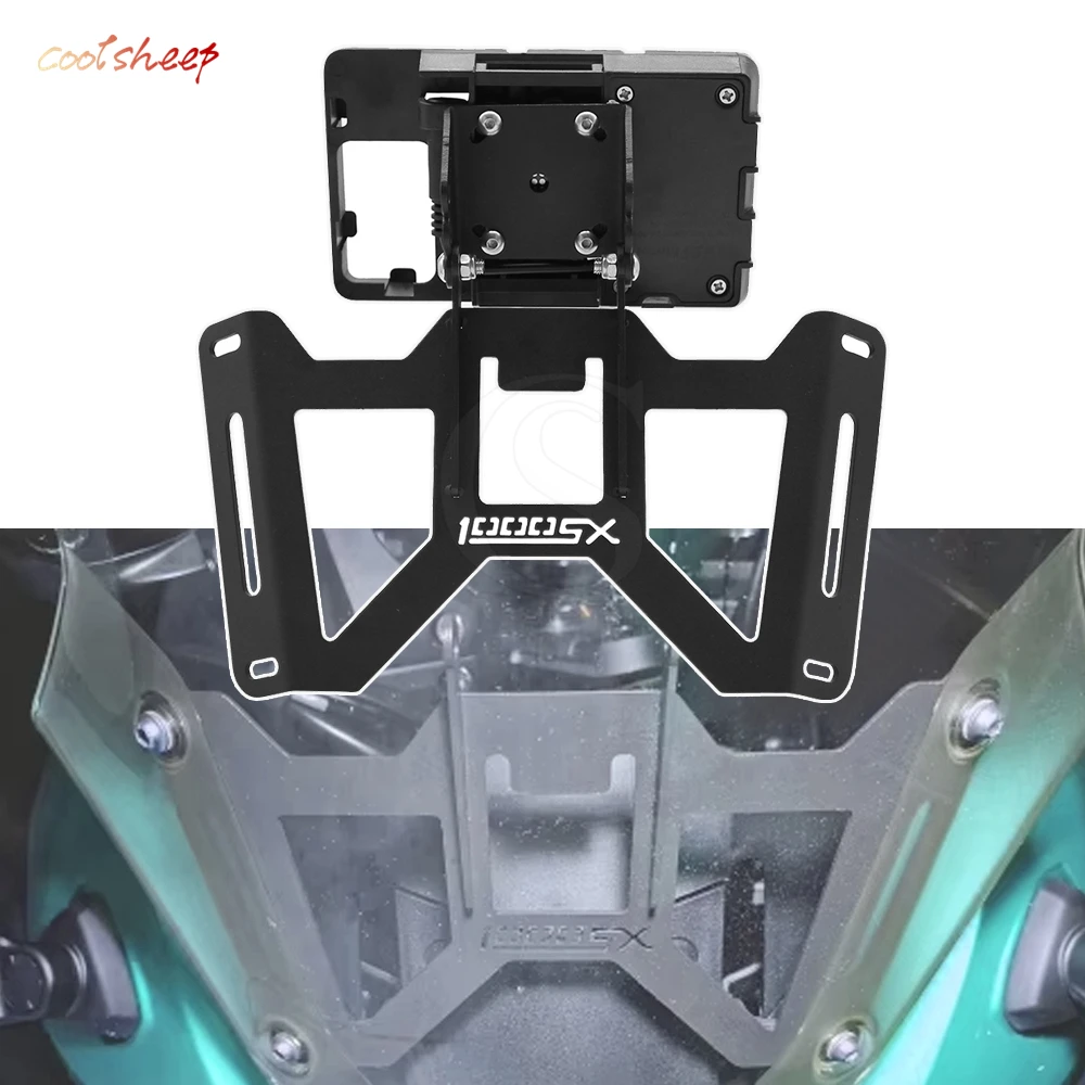 2017-2021 Motorcycle For Kawasaki NINJA Z1000 SX Z1000SX Mobile Phone Holder Navigation GPS Bracket USB Charging 2020 2019 2018