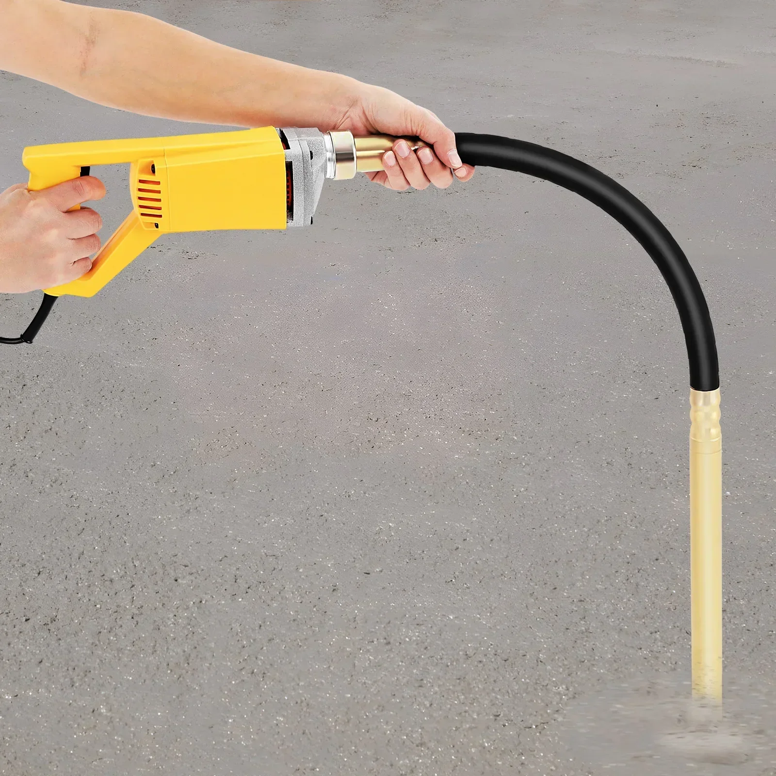 Outil vibrant pour béton CNCEST 220V 850W, vibrateur à béton portatif avec tige de 1m, pour la construction de tunnels et de ponts, 4500 tr/min