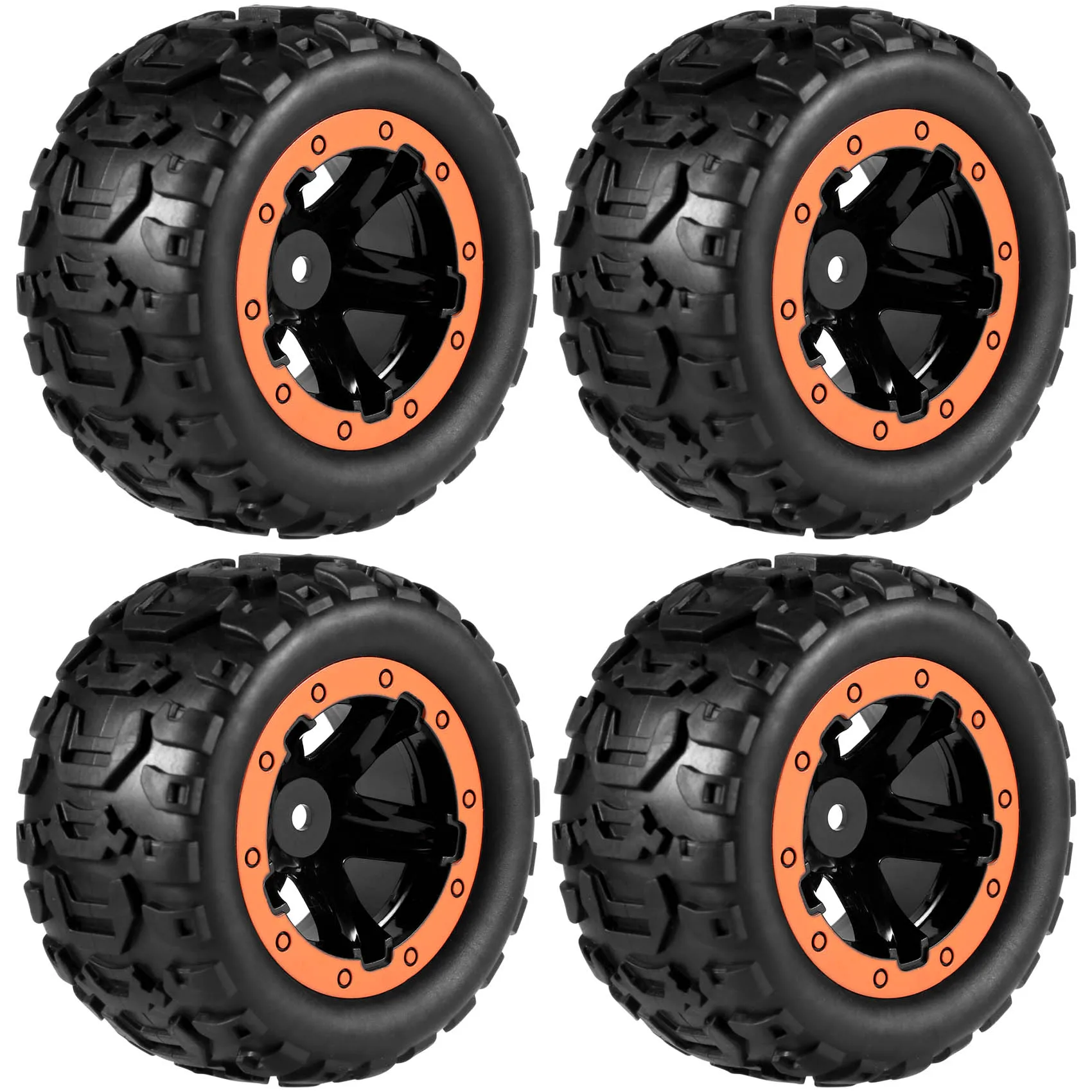 4Pcs Large Tire Widening Tyre Wheel for WLtoys 144001 124016 124018 124019 12428 Haiboxing 16889 RC Car Upgrade