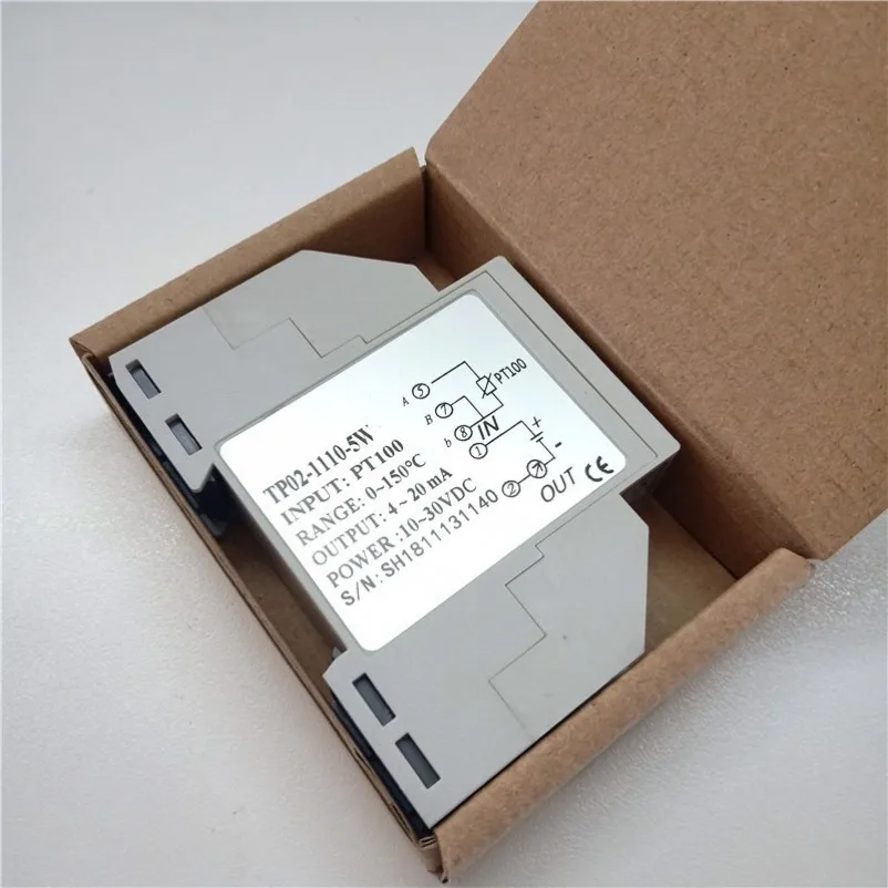 Temperature Transmitter TP02-1110-5W, PT100 Input, 0-150 Degrees