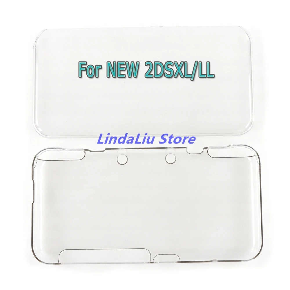 15sets Crystal Case For New 2DSXL LL Transparent Case Cover Protection Cover Case for New 2DS XL New 2DS LL Game Console