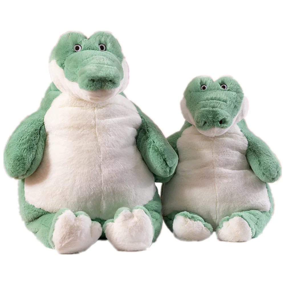 

One Piece 60/80CM Cartoon Sitting Fat Crocodile Creative Fullfil Soft Plush Green Cute Pillow Gifts For Baby Kids