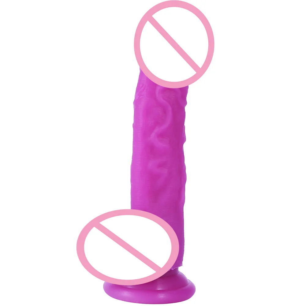 TPE Material Dildo Five Sizes Five Colors Dildo Skin Soft Transparent Female Masturbation Glass Dildos