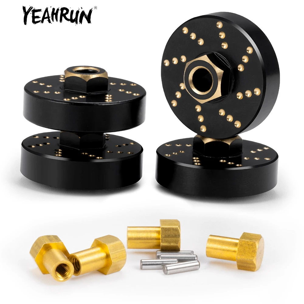 YEAHRUN 4/5/6/7/10 ミリメートル真鍮アクスルカウンターウェイトホイール六角ハブアダプタ 1/18 RC クローラー車 TRX-4M トラックアップグレードパーツ用