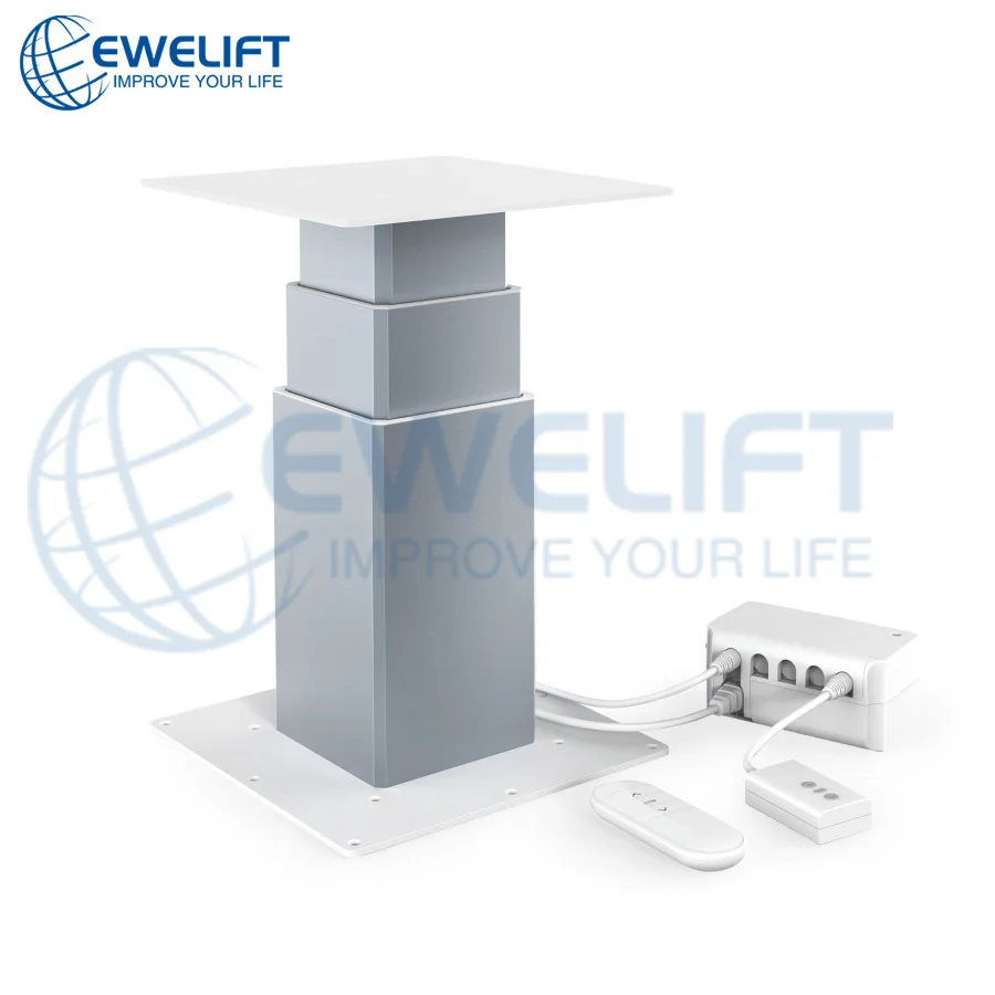 رائجة البيع 225 رطل حصير رفع العمود ارتفاع قابل للتعديل مكتب 3 مراحل عمود الرفع الكهربائي المعدني