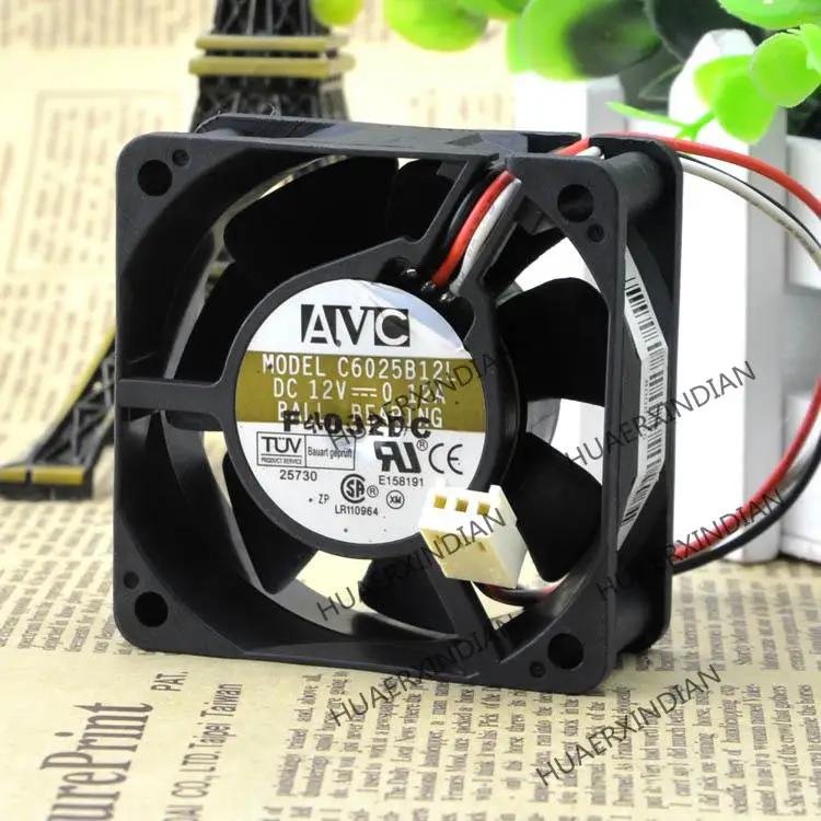 

New 6025 C6025B12L 12V 0.12A 6CM CPU60*60*25MM Cooling Fan Assembly Kit